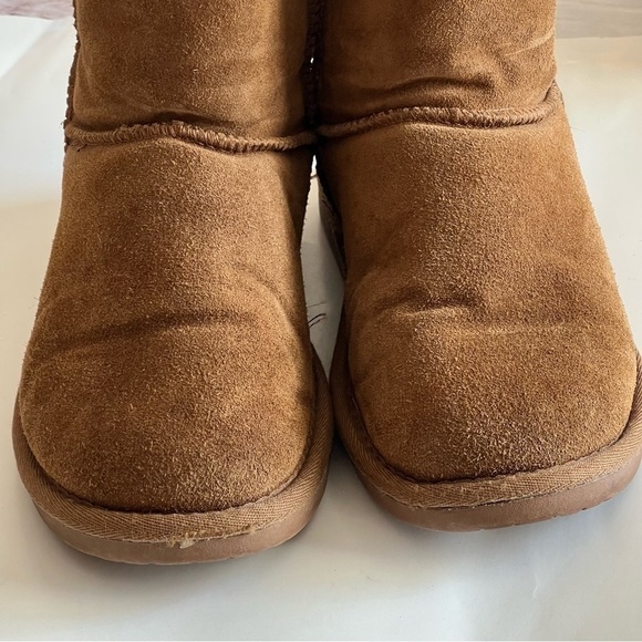 Minnetonka Genuine Sheepskin leather Women Olympia Short Boots Golden Tan size 8 - Picture 11 of 15
